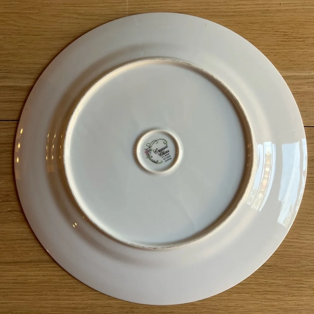 Vintage Crescent China Flora 5723 Japan 10.5” Plate
